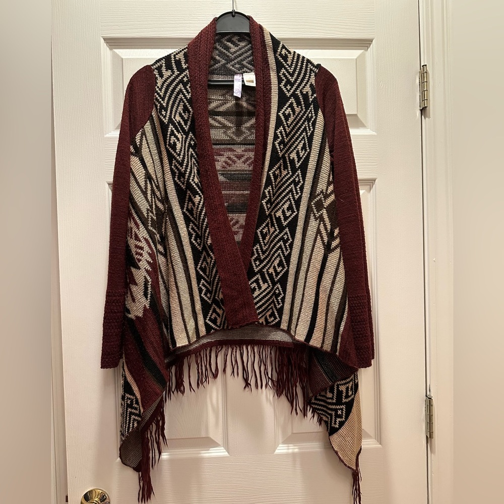 Alya Aztec Long Cardigan Size S